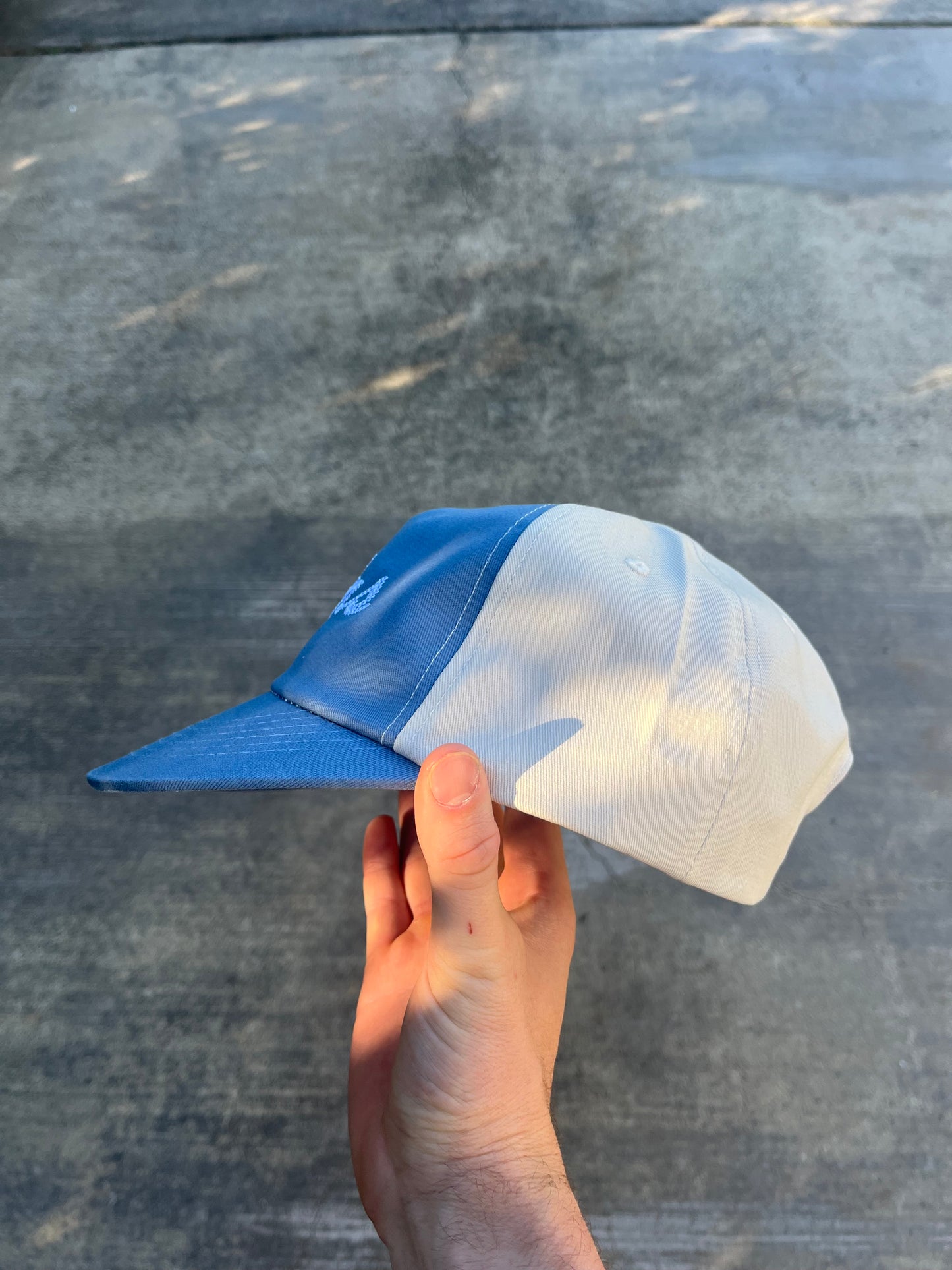 Two Tone Script Hat | Steel Blue