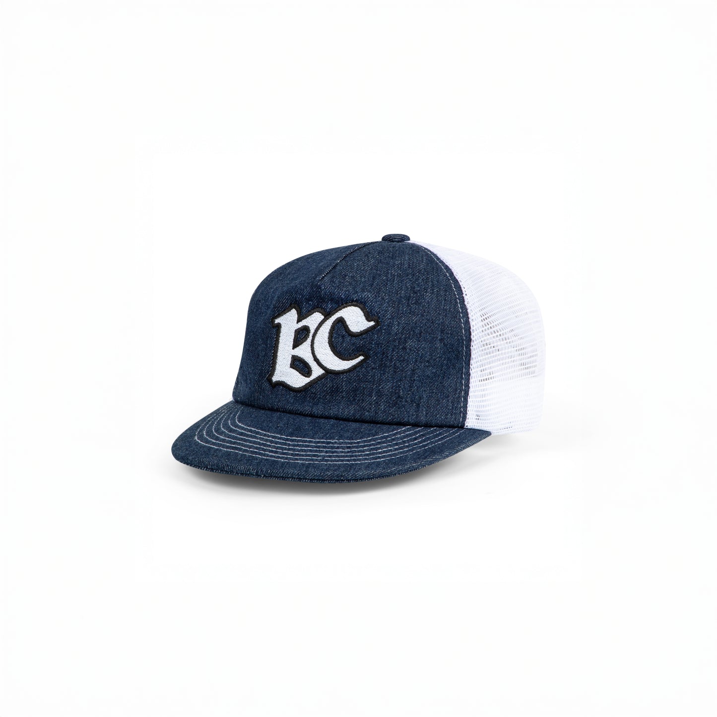 Monogram Trucker Cap | Denim