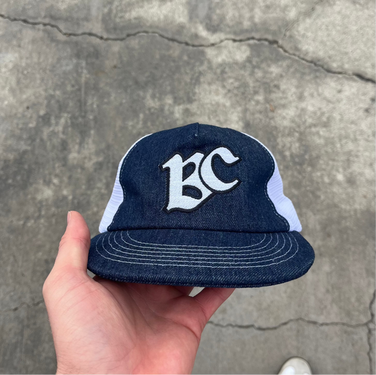 Monogram Trucker Cap - Denim
